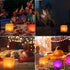 callyan 4-Inch Dimmable LED Glow Cube Waterproof Rechargeable Adjustable RGB Color Changing with Remote Control, Night