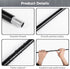 M10 10 12 Inches Lnrueg Matte Black Threaded Extension Rod, PCS Threaded Extension Rod for Pendant Light, Island