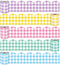 Whaline 164ft Buffalo Plaid Bulletin Board Borders, 5 Rolls Spring Easter Die-Cut Trim for Classroom