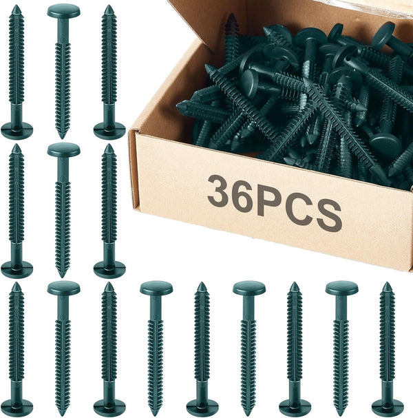 Blulu 36 Pcs 3 Inch Vinyl Shutter Fastener Window Panel Peg Lok Pin