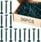 Blulu 36 Pcs 3 Inch Vinyl Shutter Fastener Window Panel Peg Lok Pin