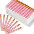 Chivao 288 Pieces Golf Mini Pencils Bulk, Pre Sharpened #2 HB Half Pencils with Eraser for Party Favors, Pink