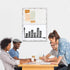Bulletin Board Whiteboard Combo, White Felt Board for Office, School, Kitchen, Bedroom, White Wood Frame, 17.7"*23.6"