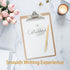 Cambond Ballpoint Pens Gold Pen - Nice Pens for Wedding Guest Book Fancy Pens for Gift Smooth Writing Pens with Black Ink 1.0mm Medium Point, 3 Pens with 3 Extra Refills (Gold) by Cambond