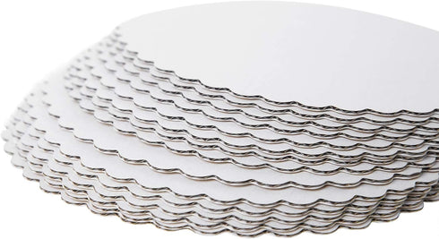 ONE MORE 10" White Cakeboard Round, Disposable Cake Circle Base Boards, Pack of 25, Perfect for Cakes and Pizzas