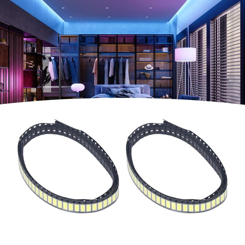 200Pcs, 6000-6500K 6V SMD LED Light Bead LCD TV Backlight Bead White Gold Wire Copper Bracket for Panel Lamp