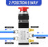 TAILONZ PNEUMATIC 1/4”NPT Push Button 5 Way 2 Position Automatic Reset Pneumatic Control Mechanical Valve
