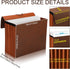 PerKoop Expanding File Folder with Flap - Heavy Duty Document Organizer, 10 Slots, Letter Size, Brown (5 Pieces)