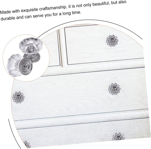 6pcs NUOBESTY Practical Mini Knobs Drawer Knobs for Bedside Cabinet Dresser Pulls Jewelry Box Handles Home Decorative