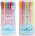 FAMOORE 12 Pack Glaze 3D Ink Pen - 3D Jelly Gel Pens Set for Lettering, Drawing, Ornaments, Journaling - Bold