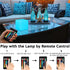BALMOST 6-in Dimmable 16 4 LED Cube Night Light, Rechargeable LED Light Cube w/Remote, RGB Color Changing Modes Light