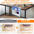 LUKETURE Desk Side Storage, Under Desk Steel Hanging Organizer, Laptop Holder with Pen Holder, No Drill Storage for