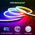 16.4FT 12V Remote,IP65 iNextStation RGB Neon LED Strip Lights, Flexible Rope Lights Color Changing Multiple Modes