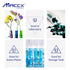 10ml Sturdy Glass Test Tubes, Pack of 50, 16x100mm Borosilicate Glass Material, TTG016-050