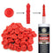 100 Pcs Caulk Cap, Caulk Saving Cap Finishing Tool for Sealing and Preserving, Red