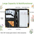 Server Book, Faux Leather Server Books for Waitress, Cute Servers Book with Zipper Pocket & Pen Holder, Serving Books