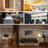 8W/m 32.8FT DC24V 2700K 90+ 8mm BTF-LIGHTING FCOB COB LED Strip Flexible High Density Uniform Light Warm White CRI