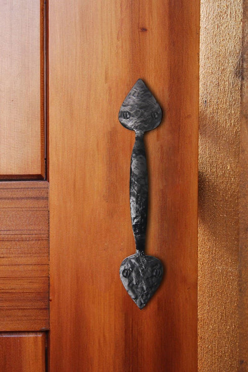 Iron Valley - 9" Heart Door Pull Handle, Solid Cast Iron