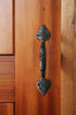 Iron Valley - 9" Heart Door Pull Handle, Solid Cast Iron