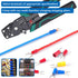 smseace 251pcs Crimping tool with #8(M4) Fork Spade Connectors 22-10AWG Wire Fork Connectors U-Type Fork Cnnectors Terminal Crimp/Stripping/Cutting Multifunction wire crimping tool