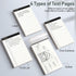 WEMATE 8Pcs Note Pads, Legal Pads 3.5 x 5, Time Schedule, Lined Notepad, To Do List, and Dotted Notepad, Paper Pads,Notebook Paper Writing Pads for School Office (8 Pack of 30) by WEMATE