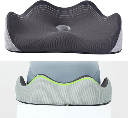 Wilitto Tailbone Hollow Ergonomic Seat Cushion, Hemorrhoids Breathable Office Chair Seat, Sciatica & Back Coccyx Pain