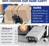 4 2 cart,Backpack Folding Hand Truck Small Dolly,Foldable Utility cart with Wheels & Elastic Ropes,Foldable Trolley,Car
