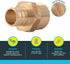 SharkBite 3/4 Inch Crimp MNPT Male Adapter, Pack of 10, Brass Plumbing Fitting for PEX Pipe