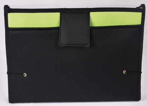 Filexec Soft Touch Padded Canvas Window Expanding File, 13 Pockets, Green (46225-4), Letter, 1 Pack