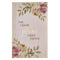 Christian Art Gifts Flexcover Journal, For I Know The Plans – Jeremiah 29:11, Floral Inspirational Notebook, 128 Lined