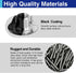 Usdrwam 100 Pack 1/4"-20 4-Prong T Nuts for Wood, Black Carbon Steel Tee Nuts for Furniture, Cabinets, and Rock