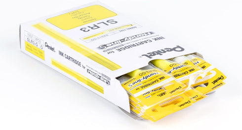 Pentel Refill for Handy-Line S Highlighter, Yellow Ink, Box of 12
