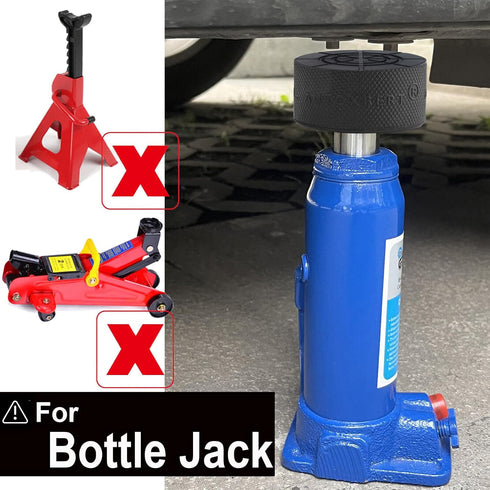 1.45inch Rubber Bottle Jack Pad Adapter, Car Floor Jack Extension Tool for Most 8T 10 Ton Bottle Jacks