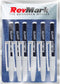 RevMark Bright Series Industrial Marker - 6 Pack, Made in USA, Replaces Paint Marker for Metal, PVC, Pipe - WHITE