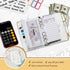 Onlyesh Budget Binder - 28Pcs Cash Envelopes for Budgeting, Marble 6-Ring Money Organizer Binder (White)