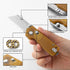 COOL PARD EDC 4Pcs Folding Pocket Utility Knife Quick Change Blade Razor Knife with Extra Razor Blades,Box Cutter