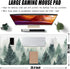 Extended Large Gaming Mouse Pad, Misty Forest Large Desk Mat for Desktop XXL, Non-Slip Rubber Base Stitched Edges Long Computer Keyboard Desk Pad Mouse Mat for Gaming Home Office 35.4"X15.7" by Gnhkmw