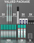 Nicpro 2mm Mechanical Pencils in Case, 3 Pack with 13 Tubes of Lead Refills (HB, 2B, 2H, 4B, 4H, 6B & Colors)