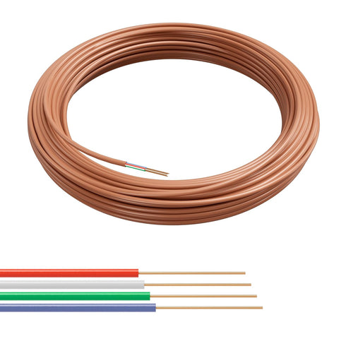 THE CIMPLE CO 18/4 Thermostat Wire 25 FT - Insulated Solid Copper