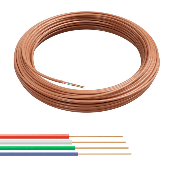 THE CIMPLE CO 18/4 Thermostat Wire 25 FT - Insulated Solid Copper