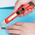 DIYSELF 30 Pack Box Cutter Retractable, 18mm Utility Knife with Snap Off Blade for Cardboard and Craft