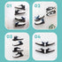 Yosoo Health Gear Floating Shoe Display Shelf Floating Shoe Wall Mounted Rack Shelf Maximize Wall Space Utilization