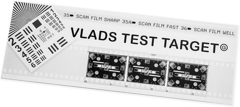 Vlads Test Target 35 mm 3. Scan Film Sharp with Vlads Focus Checker. High-Resolution Calibration Target Chart