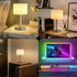 FUYO 7 4000mAH Dimmable Shower Lamp Waterproof Warm White & Colors, Battery Powered Lamp Cordless with Remote