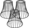 Toyosport 3 Pcs Metal Lamp Shade, 6 in Iron Pendant Light Shade, Black