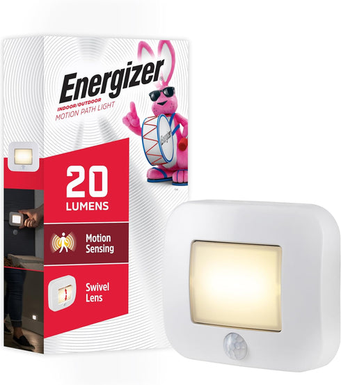 Energizer Motion-Activated LED Path Light, Wireless, 20 Lumens, Battery Powered Night Light