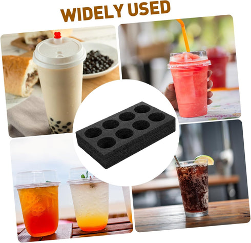 8 Foam Drink Holder Cups Take Out Drink Carrier Coffee Milk Tea Beverage for Rv Caravans Camping Boats