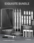 Four Candies 0.9mm Mechanical Pencil Set with Case, 3PCS Metal Artist Lead Pencil with 480PCS HB Lead Refills