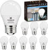 8 Pack hansang A15 LED E26 Small Light Bulb, Daylight 5000K, 60W Equivalent, 600 Lumen, Non-Dimmable
