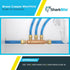 SharkBite 3/4 Inch x 1/2 Inch Outlet Multi-Port Tee, Push to Connect Brass Plumbing Fittings